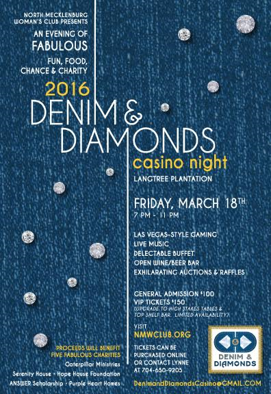 2016 Denim & Diamonds Event Casino Night is March 18th